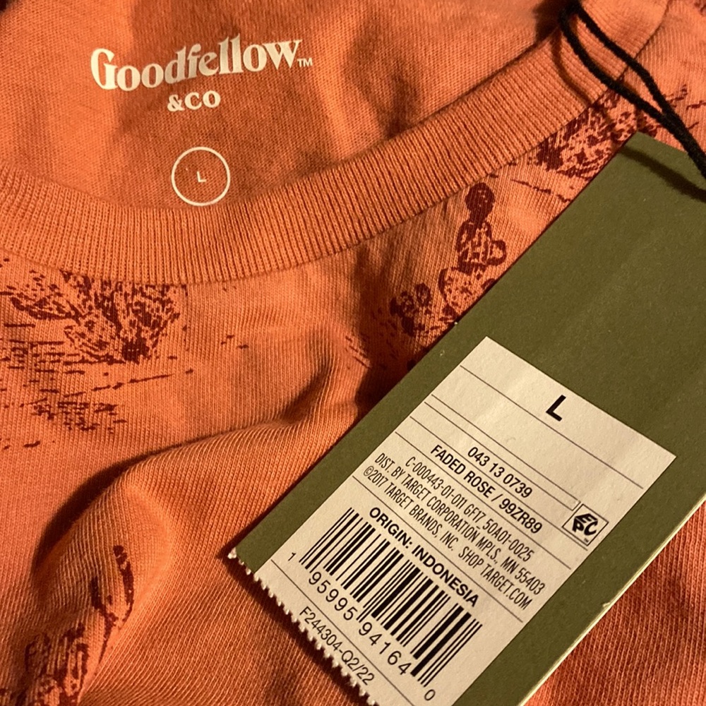 Goodfellow & Co. Men's Size Small Graphic T-Shirt Faded Rose Cactus Desert NWT